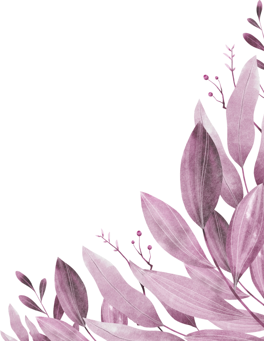 Magenta Leaf Background