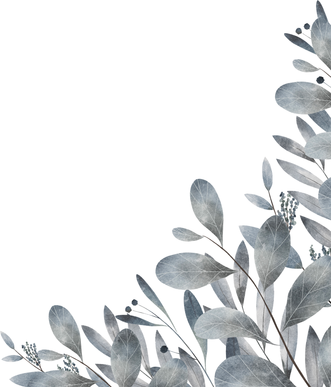 Blue Leaf Background